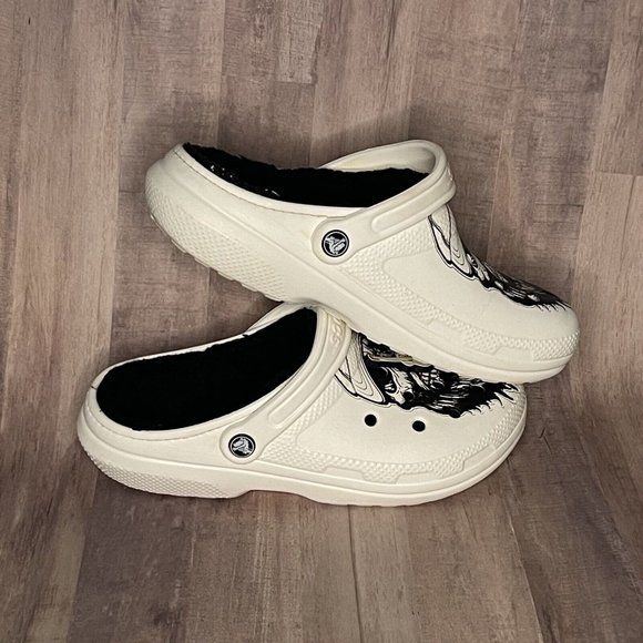 Luke Combs X Crocs Shoes 2 Jibbitz Spec Ed M 8/W 10 White Black Trucker Skully main image 6